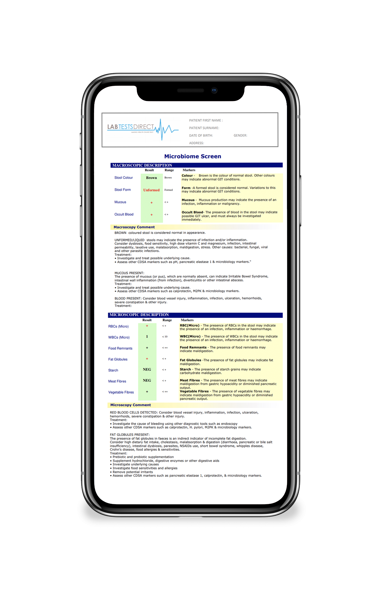 MICROBIOME SCREEN BASIC Lab Tests Direct